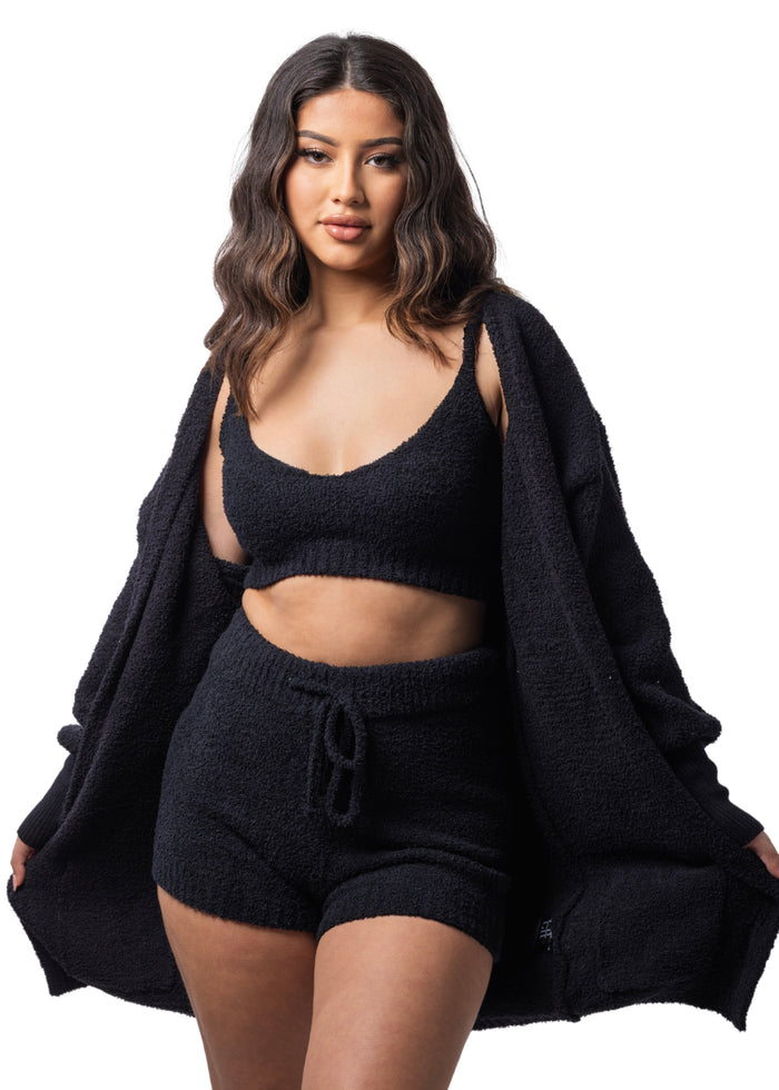 Bae Teddy Crop + Shorts Set