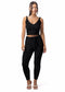 Sweetheart Teddy + V-neck + Leggings Set (2-Piece)