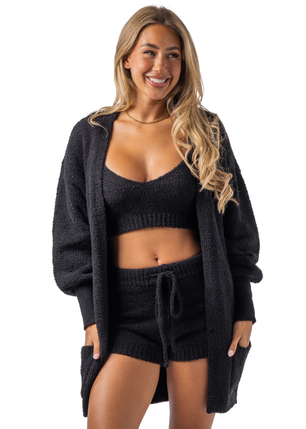 Bae Teddy Crop + Shorts Set