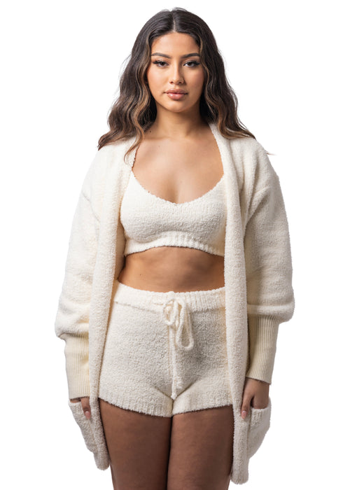 Bae Teddy Crop + Shorts Set