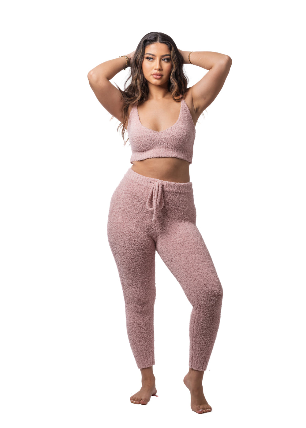 Doll Teddy + Crop + Leggings Set (2-Piece)