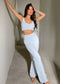 Angel Teddy + Crop + Flares Set (2-Piece)