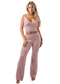 Lounge Lover Teddy + V-neck + Flares Set (2-Piece)