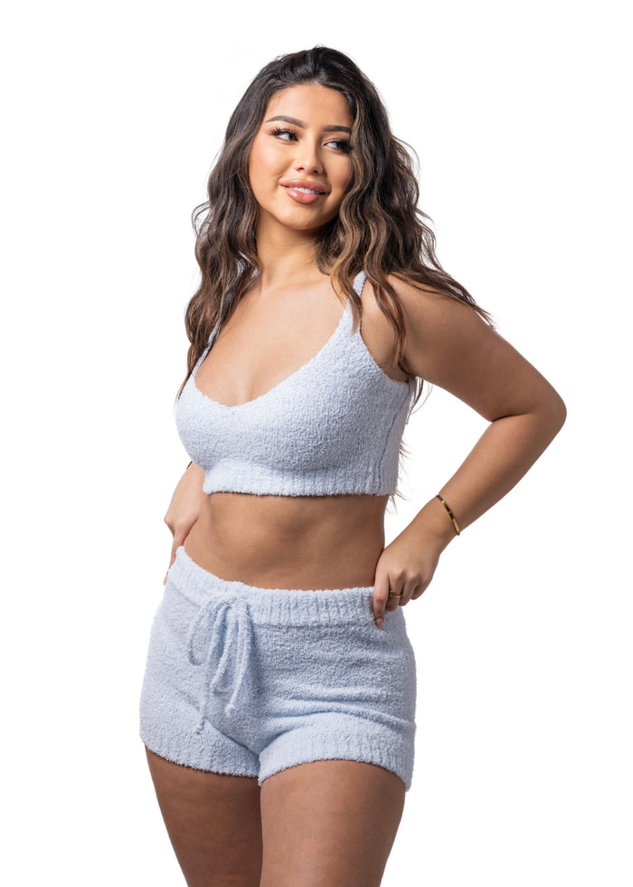 Bae Teddy Crop + Shorts Set