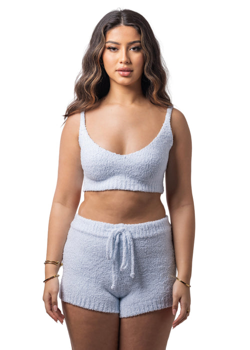 Bae Teddy Crop + Shorts Set