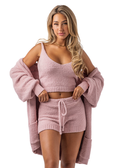 Slumber Girl Teddy V-neck + Shorts Set