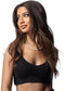 Black V-NECK Women's Teddy Lounge Singlet
