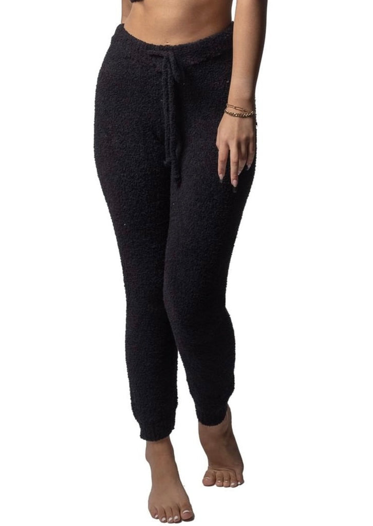 black comfy adjustable leggings made from cotton