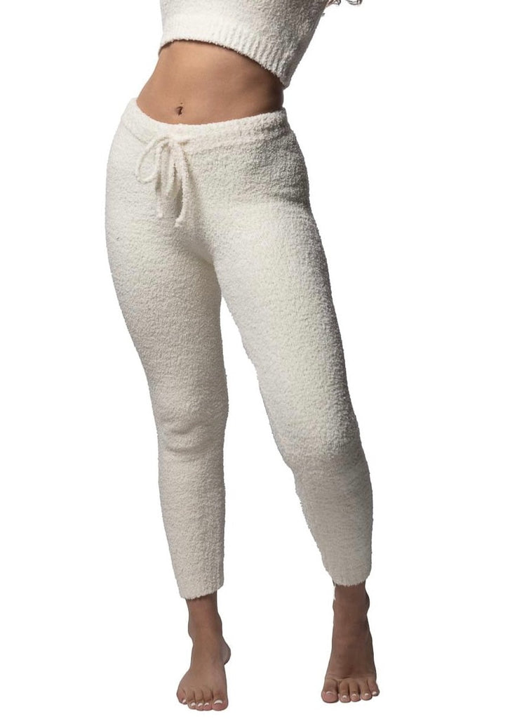 cream comfy adjustable leggings made from cotton